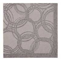 Servietten "ROYAL Collection" 1/4-Falz 40 x 40 cm grau "Bubbles"