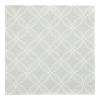Servietten "ROYAL Collection" 1/4-Falz 40 x 40 cm jadegrün "Circle Flowers"