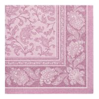 Servietten "ROYAL Collection" 1/4-Falz 40 x 40 cm lila "Ornaments"
