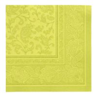 Servietten "ROYAL Collection" 1/4-Falz 40 x 40 cm limonengrün "Ornaments"