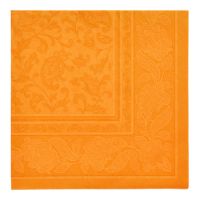Servietten, "ROYAL Collection" 1/4-Falz 40 x 40 cm orange "Ornaments"