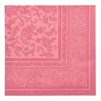 Servietten, "ROYAL Collection" 1/4-Falz 40 x 40 cm rosa "Ornaments"
