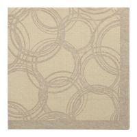 Servietten "ROYAL Collection" 1/4-Falz 40 x 40 cm sand "Bubbles"