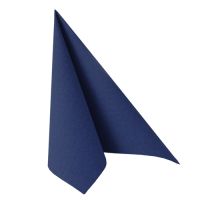 Servietten, dunkelblau "ROYAL Collection" 1/4-Falz 48 x 48 cm