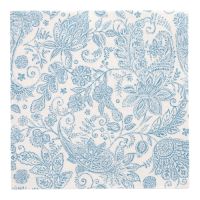 Servietten, blau, "ROYAL Collection", 1/4-Falz, 40 x 40 cm, "Paisley"

