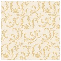 Servietten, champagner "ROYAL Collection" 1/4-Falz 40 x 40 cm "Damascato"