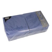Servietten, dunkelblau 1-lagig 1/4-Falz 33 x 33 cm