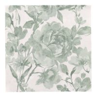 Servietten, dunkelgrün, "ROYAL Collection", 1/4-Falz, 40 x 40 cm, "Rose"
