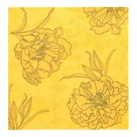 Servietten, gelb "ROYAL Collection" 1/4-Falz 40 x 40 cm "Thalia"