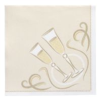 Servietten, gold "ROYAL Collection" 1/4-Falz 40 x 40 cm "Festive Moments"