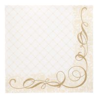 Servietten, gold  "ROYAL Collection" 1/4-Falz 40 x 40 cm "Megan"