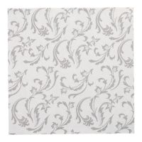 Servietten, grau "ROYAL Collection" 1/4-Falz 40 x 40 cm "Damascato"