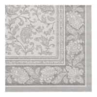 Servietten, grau "ROYAL Collection" 1/4-Falz 40 x 40 cm "Ornaments"