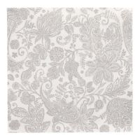 Servietten, grau, "ROYAL Collection", 1/4-Falz, 40 x 40 cm, "Paisley"

