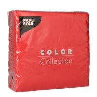 Servietten, rot 1-lagig 1/4-Falz 33 x 33 cm