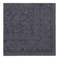 Servietten, schwarz "ROYAL Collection" 1/4-Falz 40 x 40 cm "Ornaments"