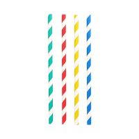 Shake-Halme, Papier Ø 8 mm · 21 cm farbig sortiert "Stripes"
