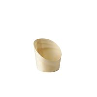 Snackbecher aus Holz "pure" Ø 5,5 cm · 6,5 cm