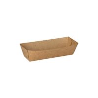 Snacktrays aus Pappe "pure" 5 x 12 cm braun