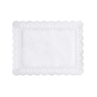 Spitzenpapiere eckig 34 x 26 cm weiss
