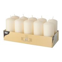 Stumpenkerzen creme Ø 40 mm · 90 mm