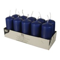 Stumpenkerzen dunkelblau Ø 40 mm · 90 mm