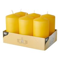 Stumpenkerzen goldgelb Ø 60 mm · 115 mm