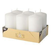 Stumpenkerzen weiss Ø 60 mm · 115 mm