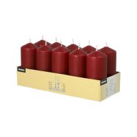 Stumpenkerzen bordeaux Ø 40 mm · 90 mm