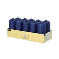 Stumpenkerzen dunkelblau Ø 40 mm · 90 mm