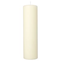 Stumpenkerzen elfenbein  Ø 80 · 290 mm "Ivory" mit Flachkopf