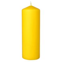 Stumpenkerzen goldgelb Ø 70 mm · 200 mm