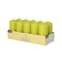 Stumpenkerzen kiwi Ø 40 mm · 90 mm