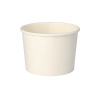 Suppenbecher "To Go", Pappe rund 350 ml Ø 9,9 cm · 7 cm weiss