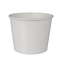 Suppenbecher "To Go", Pappe rund 500 ml Ø 11 cm · 8,3 cm weiss