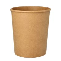 Suppenbecher "To Go", Pappe rund 940 ml Ø 11,5 cm · 13 cm braun