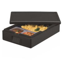 Thermobox, EPP 60 cm x 40 cm x 18 cm schwarz "Gastro-Norm 1/1"