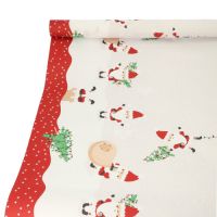 Papiertischdecke für Weihnachten, 6 m x 1,2 m "Lutins de Noel"