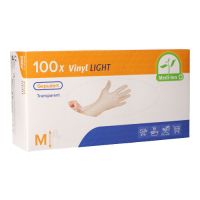 Vinylhandschuhe, gepudert, transparent, Größe M, "Medi-Inn® PS" "Light"