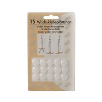 Wachsklebeplättchen Ø 15 mm weiss