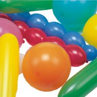 XXL-Luftballons farbig sortiert "verschiedene Formen", extra groß